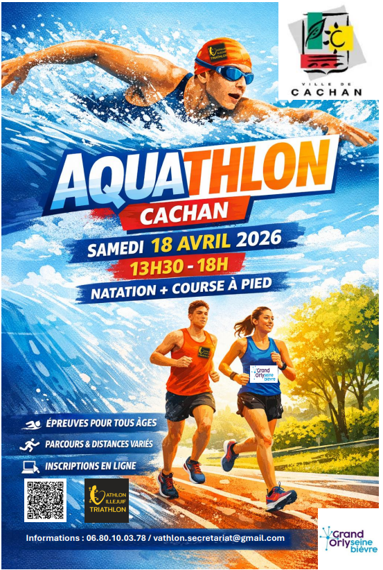 Affiche du cross duathlon jeunes du 10 mai 2026